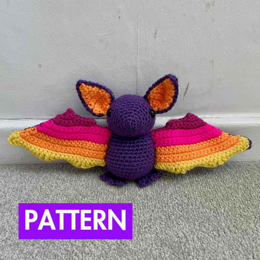 Sunset Bat Amigurumi Pattern (PDF Download)