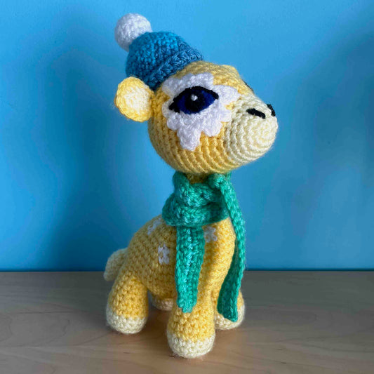 Susie The Snow Giraffe Amigurumi Plush