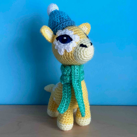 Susie The Snow Giraffe Amigurumi Plush