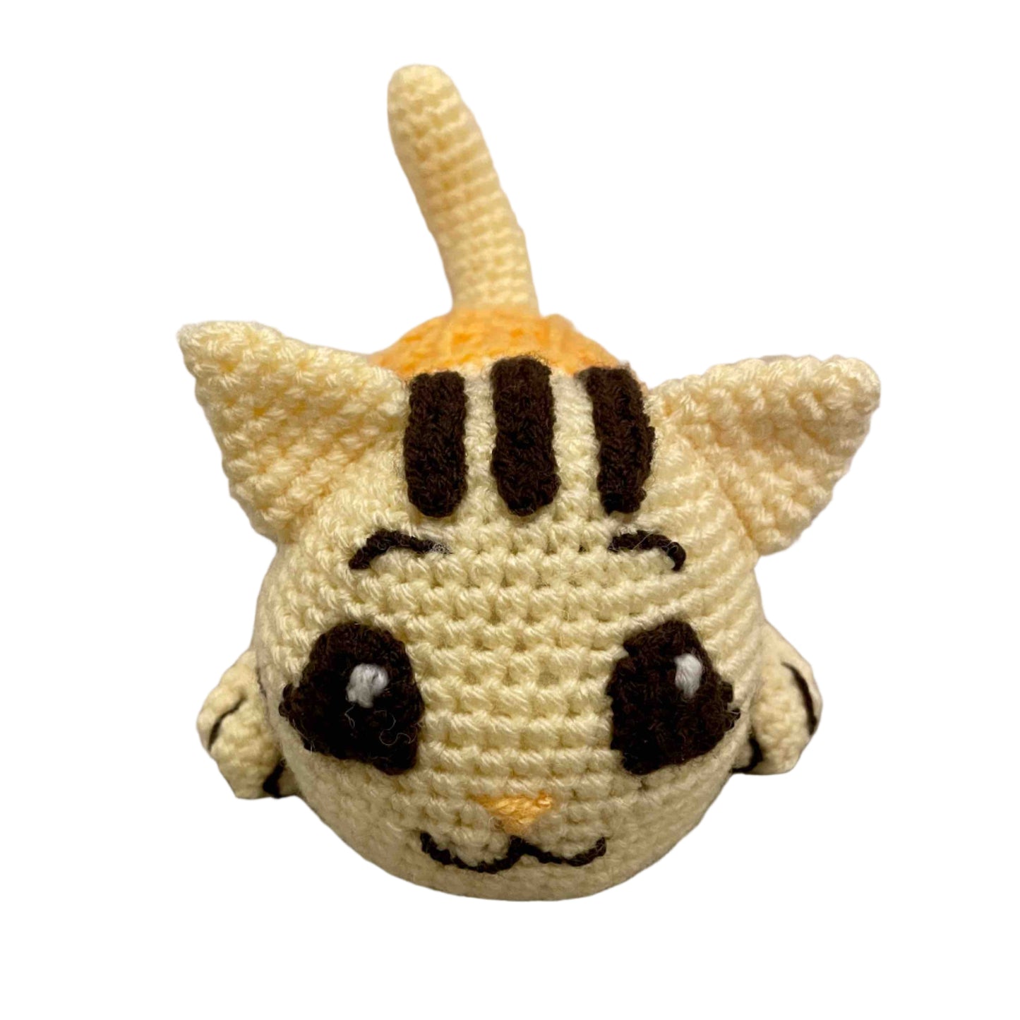 Vanilla Ice Cream Cat Amigurumi Plush