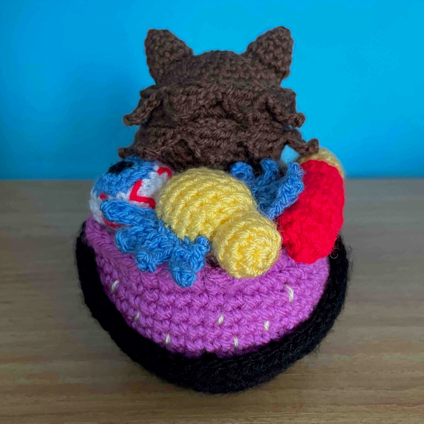 Werewolf In A Sweets Bucket Amigurumi Plush