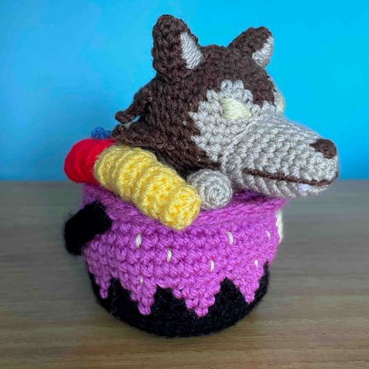 Werewolf In Sweets Bucket Crochet Pattern (PDF Download)