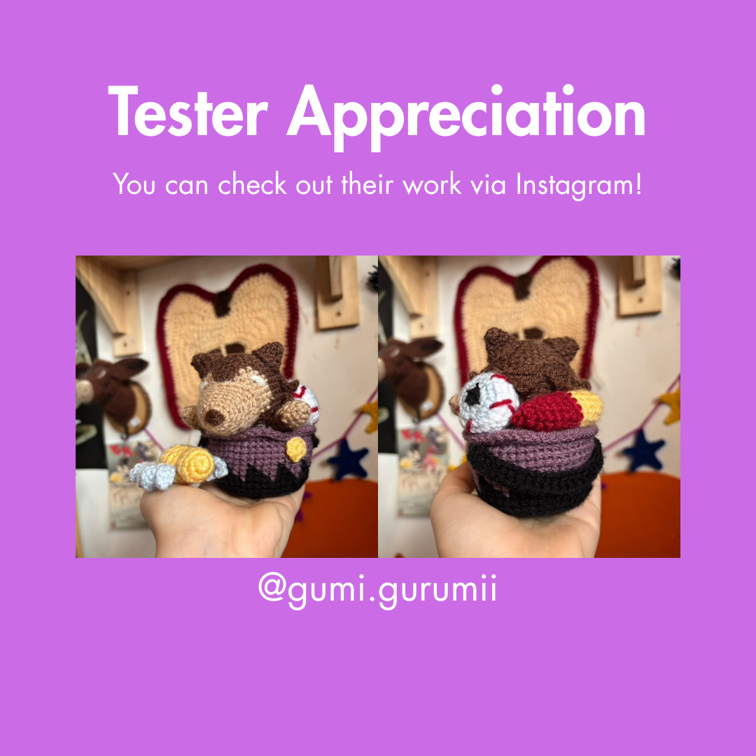 Werewolf In Sweets Bucket Crochet Pattern (PDF Download)