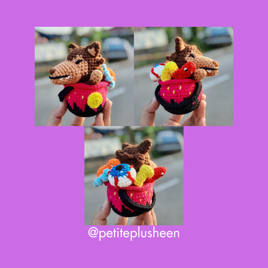 Werewolf In Sweets Bucket Crochet Pattern (PDF Download)