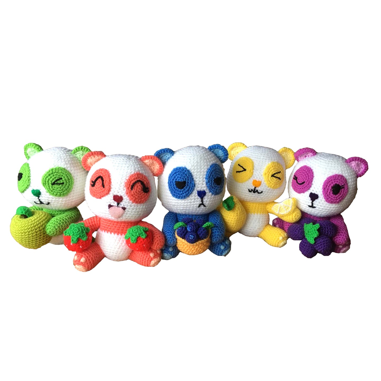 Fruit Pandas Amigurumi Plushies