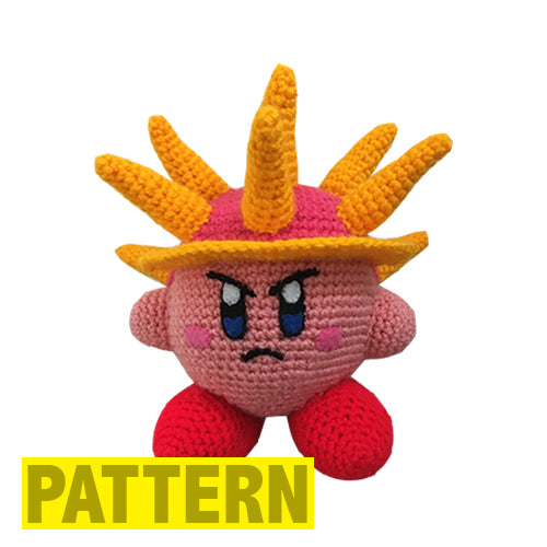 Needle Kirby Amigurumi Pattern (PDF Download)